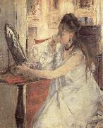 Berthe Morisot Young Woman powdering Herself oil on canvas